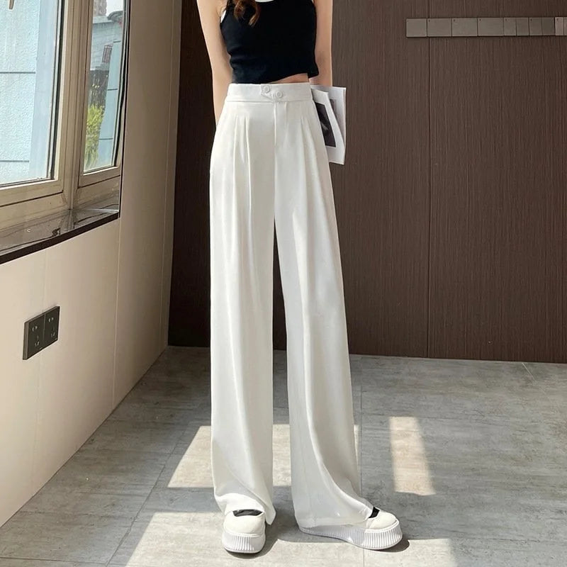 Ellen's Casual Loose-Fit Full-Length Pants