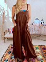 Maria's Sleeveless Wide Leg Jumpsuit with Pockets