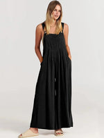 Maria's Sleeveless Wide Leg Jumpsuit with Pockets