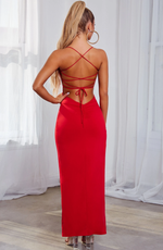 Leona Maxi Dress In Red