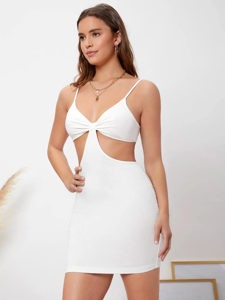 Veronica Cut Out Dress In White